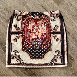 Zanzea Women’s mini skirt small colorful stained glass print stretch bodycon